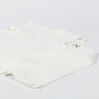 Merz b. Schwanen White 1950s Loopwheeled Lightweight T-Shirt - Ink, Cotton, Jersey, Knit, Made In Germany - View 8