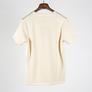 Merz b. Schwanen Nature 215 Loopwheeled Midweight T-Shirt - White, Cotton, Jersey, Knit, Made In Germany - View 5