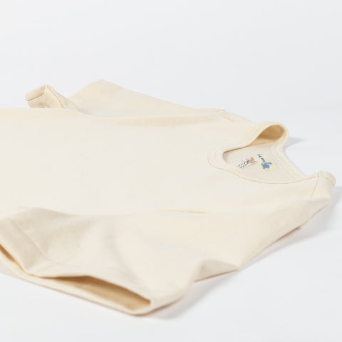 Merz b. Schwanen Nature 215 Loopwheeled Midweight T-Shirt - White, Cotton, Jersey, Knit, Made In Germany - View 8