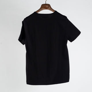 Merz b. Schwanen Deep Black 215 Loopwheeled Midweight T-Shirt - Cotton, Jersey, Knit, Made In Germany - View 5