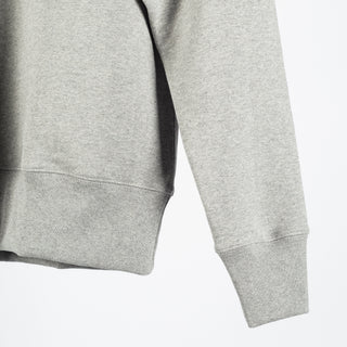 Merz b. Schwanen Grey Melange 3M46 Mid-Century Fleece Sweatshirt - Cotton, Classic Fit, Knit, Made In Germany - View 5
