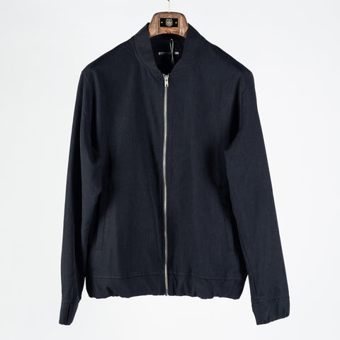 Strellson Navy Jason Jacket - Polyester, Regular Fit, Knit