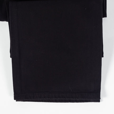 AG Everett Sueded Stretch Sateen Super Black Denim - Cotton, Denim, Velvet, Straight Fit, Knit - Alternate View