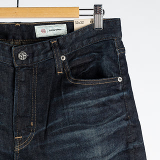 AG Everett 2yr Emmet Comfort Stretch Denim - Tan, Cotton, Denim, Stretch, Straight Fit - Back View