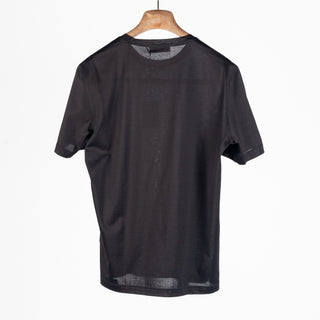 Gran Sasso Black Cotton Filo di Scozia T-Shirt 4
