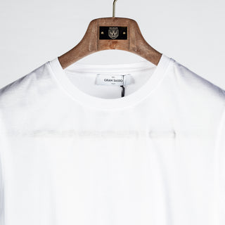 Gran Sasso White Cotton Filo di Scozia T-Shirt 6