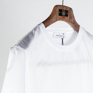 Gran Sasso White Cotton Filo di Scozia T-Shirt 3
