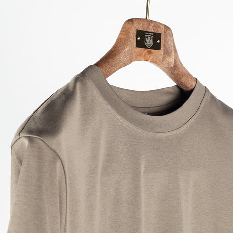 Gran Sasso Taupe Pima Interlock T-Shirt 3