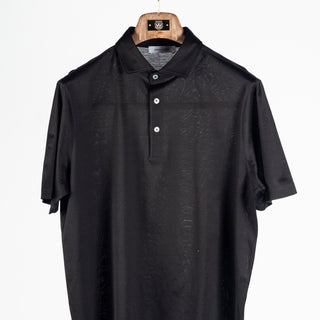 Gran Sasso Black Cotton Filo di Scozia Polo 5