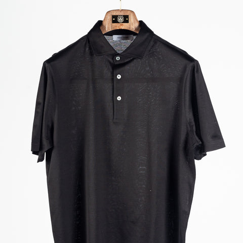Gran Sasso Black Cotton Filo di Scozia Polo 5
