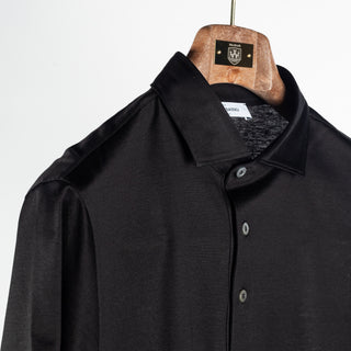 Gran Sasso Black Cotton Filo di Scozia Polo 3