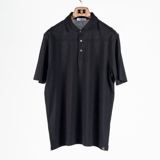 Gran Sasso Black Micro-Piqué Polo 1