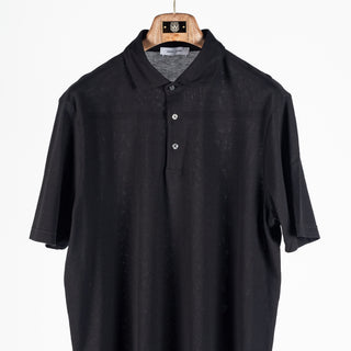 Gran Sasso Black Micro-Piqué Polo 5