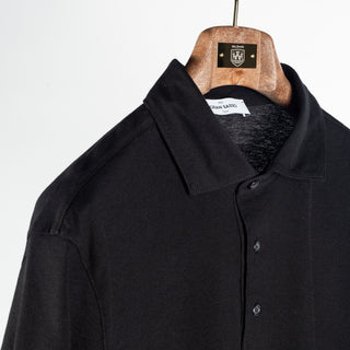 Gran Sasso Black Micro-Piqué Polo 3