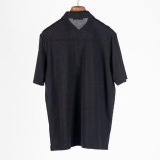 Gran Sasso Black Micro-Piqué Polo 4