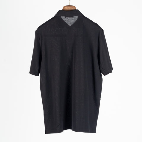 Gran Sasso Black Micro-Piqué Polo 4