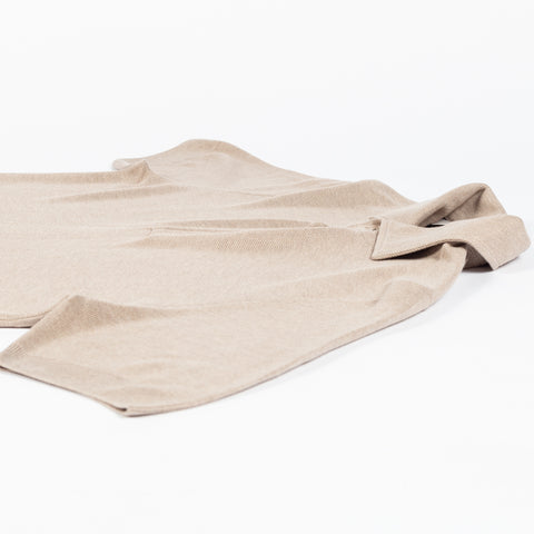 Gran Sasso Taupe Silk Knit Polo 7