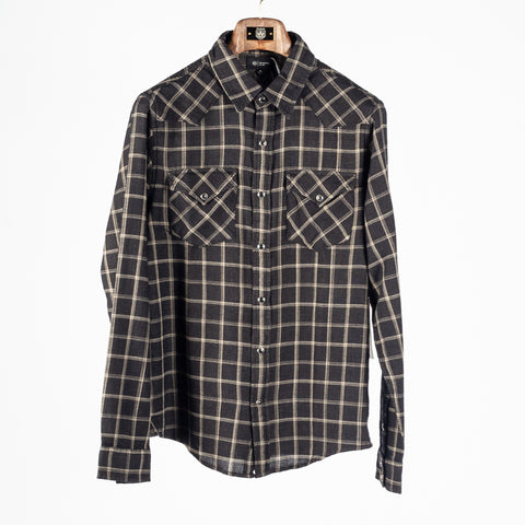 AG Black Checked Huston Western Shirt 1