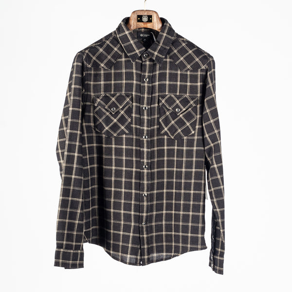 Black Checked Huston Western Shirt