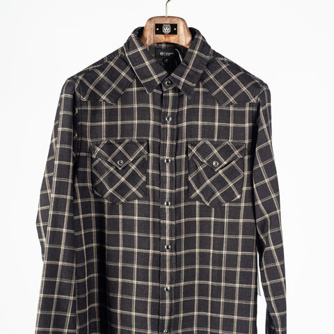 AG Black Checked Huston Western Shirt 6
