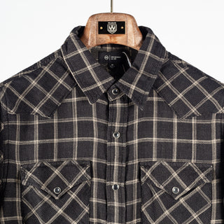 AG Black Checked Huston Western Shirt 7