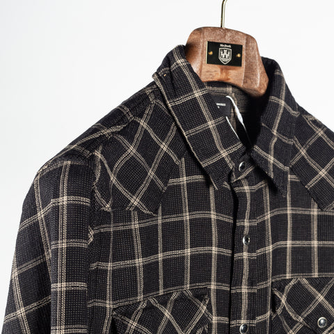 AG Black Checked Huston Western Shirt 3