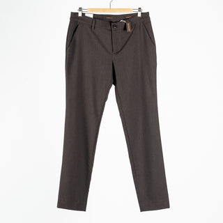 Alberto Brown Herringbone Lou 1446 Trouser 1
