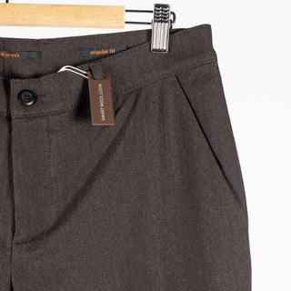 Alberto Brown Herringbone Lou 1446 Trouser 4