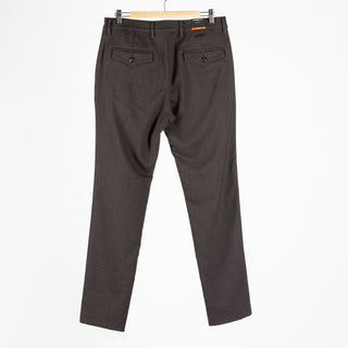 Alberto Brown Herringbone Lou 1446 Trouser 5