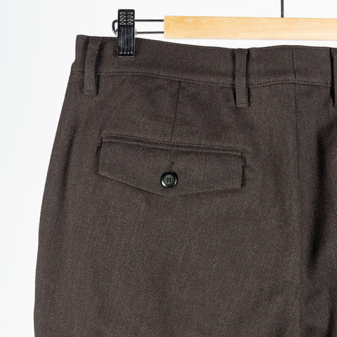 Alberto Brown Herringbone Lou 1446 Trouser 6