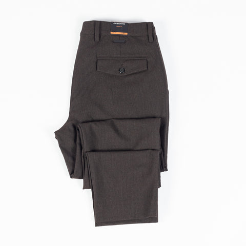 Alberto Brown Herringbone Lou 1446 Trouser 8