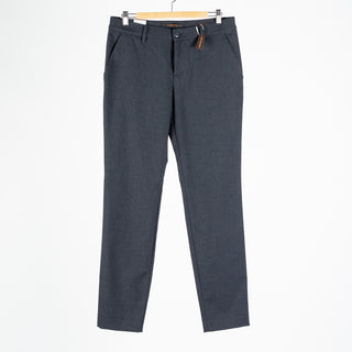 Alberto Navy Herringbone Lou 1446 Trouser 1
