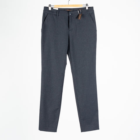 Alberto Navy Herringbone Lou 1446 Trouser 1