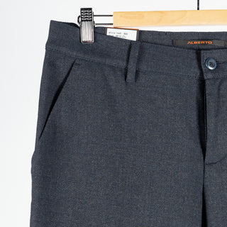 Alberto Navy Herringbone Lou 1446 Trouser 3