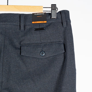 Alberto Navy Herringbone Lou 1446 Trouser 7