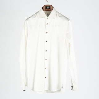 Stenstroms Champagne Twill Dress Shirt with Contrast 1
