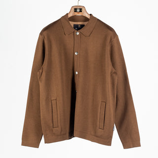 Barbour Dark Sand Florcombe Knit Cardigan 1