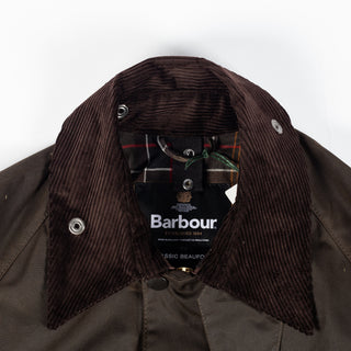 Barbour Olive Classic Beaufort Wax Jacket 2