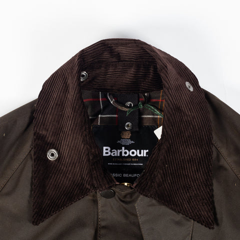 Barbour Olive Classic Beaufort Wax Jacket 2