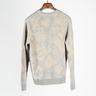 Stenstroms Grey & Tan Merino and Yak Wool Crewneck Sweater 5