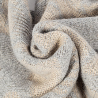 Stenstroms Grey & Tan Merino and Yak Wool Crewneck Sweater 2