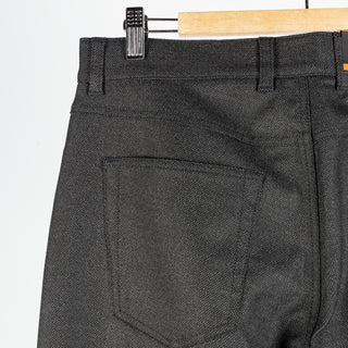 Alberto Textured Charcoal 1638 Pipe Pants 6