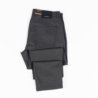 Alberto Textured Charcoal 1638 Pipe Pants 9