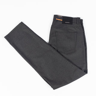 Alberto Textured Charcoal 1638 Pipe Pants 8