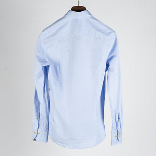 Stenstroms Light Blue Micro Check Casual Shirt - Slim 5