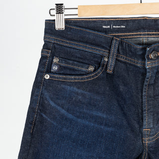 AG Tellis Modern Slim Blue Noise Denim 3