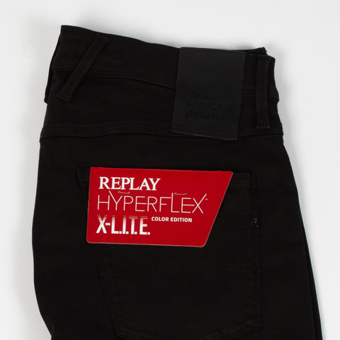 Replay Black HyperFlex X-Lite Slim Fit Anabass Jeans 4