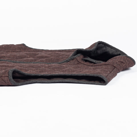 Waterville Brown Textured Theo Quilted Vest 7