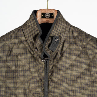 Waterville Olive Check Theo Quilted Vest 6