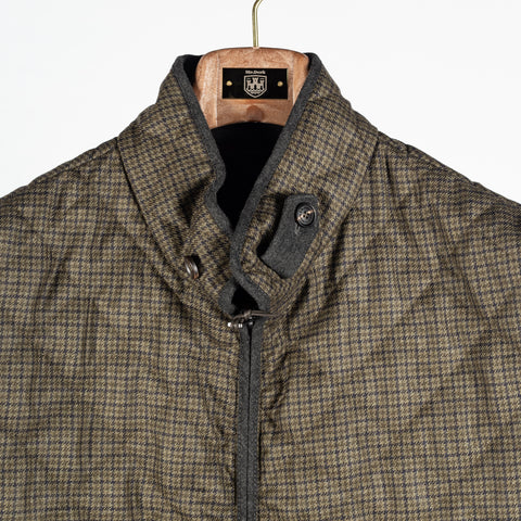 Waterville Olive Check Theo Quilted Vest 6
